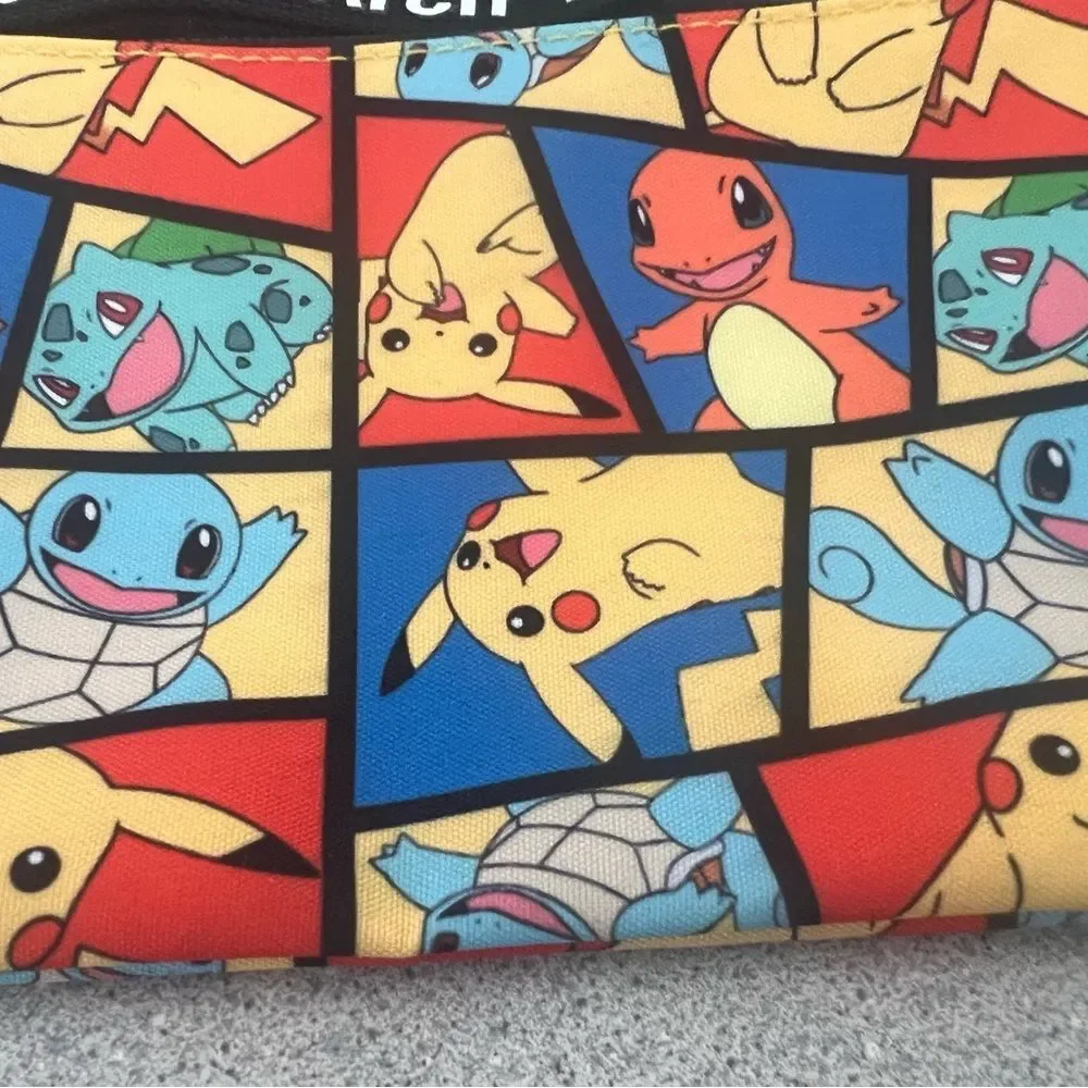 Colorful Pokémon Pouch with Wrist Strap pencil pouch, Gotta Catch 'Em All